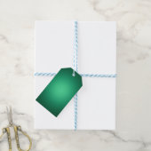 White spot-on-green cadeaulabel (Met Touw)