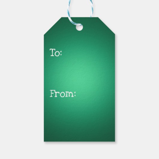 White spot-on-green cadeaulabel (Achterkant)