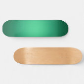 White spot-on-green persoonlijk skateboard (Horizontaal)