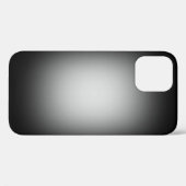 White spot-on zwarte Hoesje-Mate iPhone case (Achterkant (horizontaal))