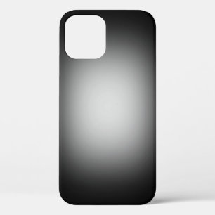 White spot-on zwarte Hoesje-Mate iPhone case