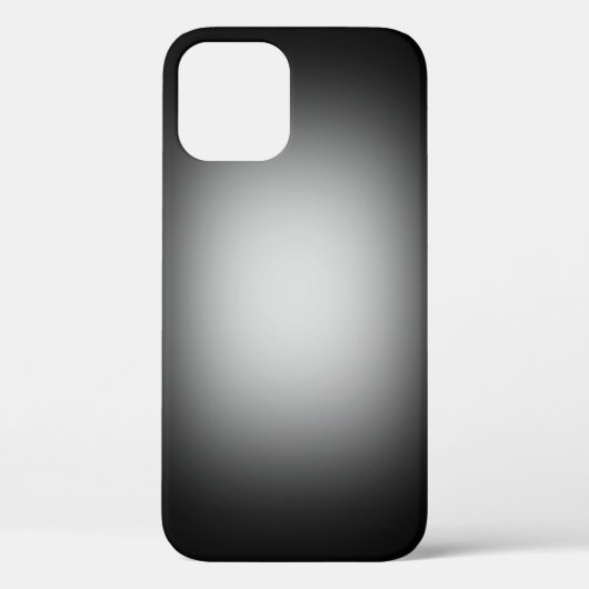 White spot-on zwarte Hoesje-Mate iPhone case (Achterkant)