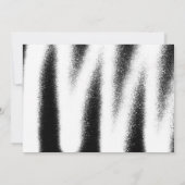 White Spray Paint Photo Graduparty Kaart (Achterkant)