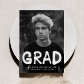 White Spray Paint Typography Photo Afstuderen Aankondiging