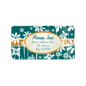 White Spring Bloemen label (Voorkant)