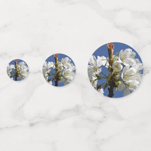 White Spring Bloom Confetti (Voorkanten)