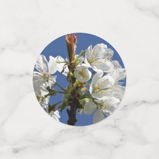 White Spring Bloom Confetti (Kleine voorkant)