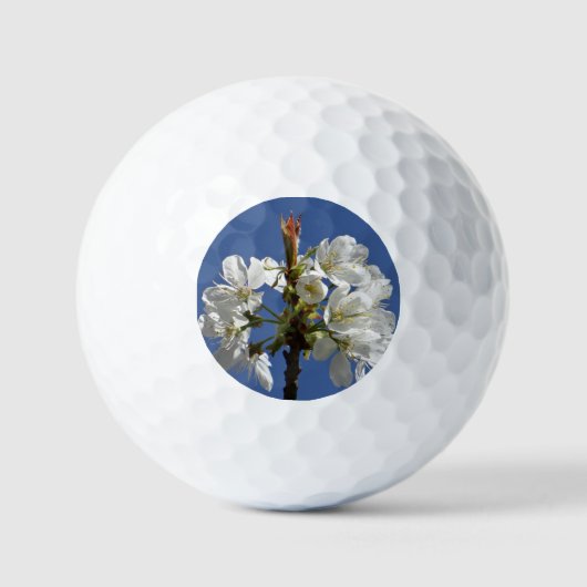 White Spring Bloom Golfballen (Voorkant)