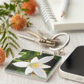 White Spring Bloom Sleutelhanger (Voorkant Rechts)