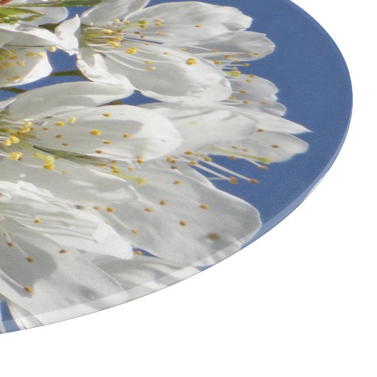 White Spring Bloom Snijplank (Hoek)