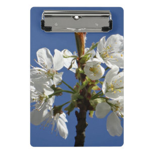 White Spring Blossom Mini Klembord