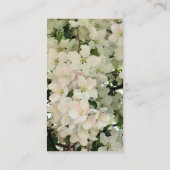 White Spring Blossom Photography Visitekaartje (Achterkant)