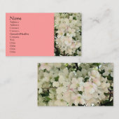 White Spring Blossom Photography Visitekaartje (Voorkant / Achterkant)