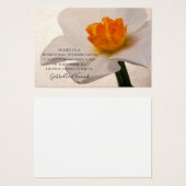 White Spring Daffodil Wedding Charity Kaart (Voorkant /achterkant)