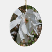 White Spring Magnolia Blossom Flower Ornament (Rechts)