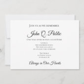 White Spring Tulip over Green Death Jubileum Kaart (Achterkant)