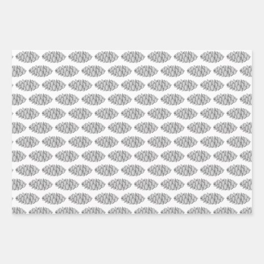 White Spruce Cone 3-Pack inpakpapier (Voorkant 2)
