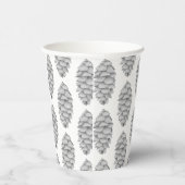 White Spruce Cone Paper Cup Papieren Bekers (Rechts)