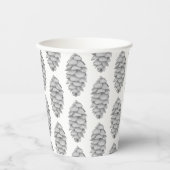 White Spruce Cone Paper Cup Papieren Bekers (Voorkant)