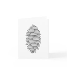 White Spruce Cone vakantie wenskaart
