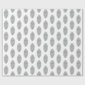 white spruce cone wrapping paper cadeaupapier (Vlak)
