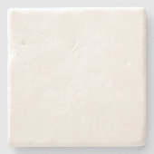 White Square Limestone Onderzetter (Voorkant)