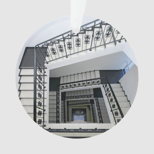 White Square Staircase Ornament (voorkant)