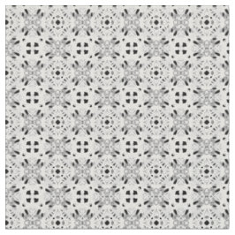 White Squire Lace Like Patten stof