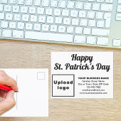 White St. Patrick Business Holiday Briefkaart