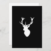 White Stag Head met Antlers Kaart (Voorkant / Achterkant)