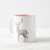 White Stag Tweekleurige Koffiemok (Voorkant links)