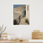 White Stairway House Poster (Keuken)