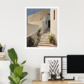 White Stairway House Poster (Thuiskantoor)