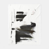 White Stallion Artwork Fleece Deken (Voorkant)