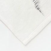 White Stallion Artwork Fleece Deken (Hoek)