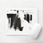 White Stallion Artwork Muismat (Met muis)
