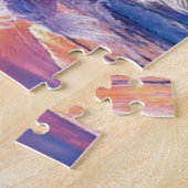 White Stallion Horse Beach Painting Legpuzzel (Zijkant)