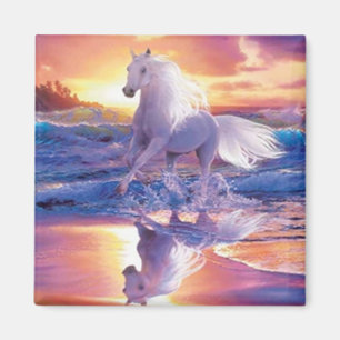 White Stallion Magnet