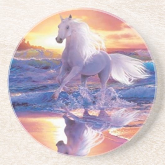 White Stallion Onderzetter (Voorkant)