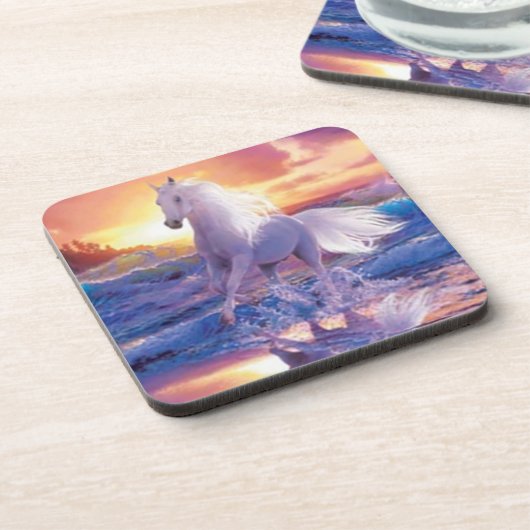 White Stallion Onderzetters (Linkerzijde)