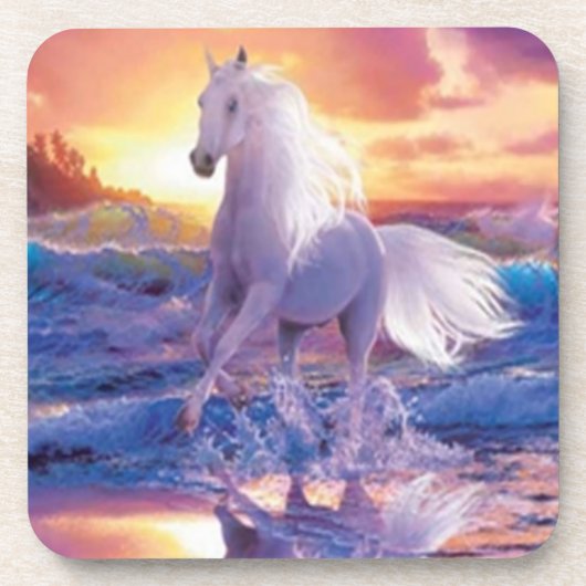 White Stallion Onderzetters (Voorkant)