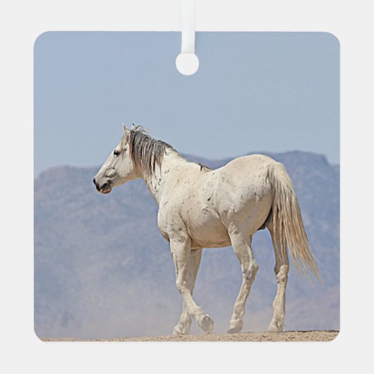 White Stallion Ornament (Achterkant)