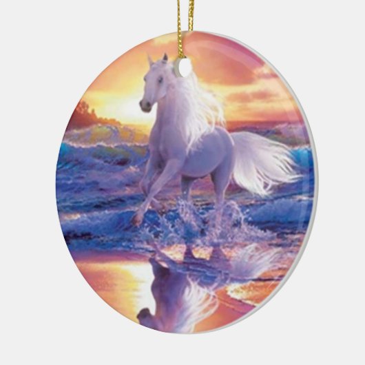 White Stallion Ornament (Links)