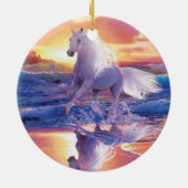 White Stallion Ornament (Achterkant)