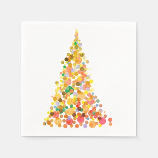 White Standard Cocktail Paper Napkins Servetten (Voorkant)