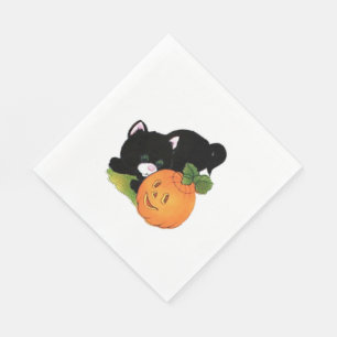 White Standard Luncheon Napkin/Halloween Servet