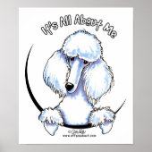 White Standard Poodle IAAM Poster (Voorkant)