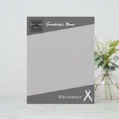 White Standard Ribbon door Kenneth Yoncich (Staand voorkant)