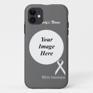 White Standard Ribbon door Kenneth Yoncich iPhone 11 Hoesje