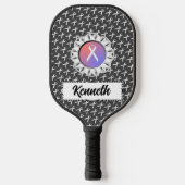 White Standard Ribbon door Kenneth Yoncich Pickleball Paddle (Voorkant)